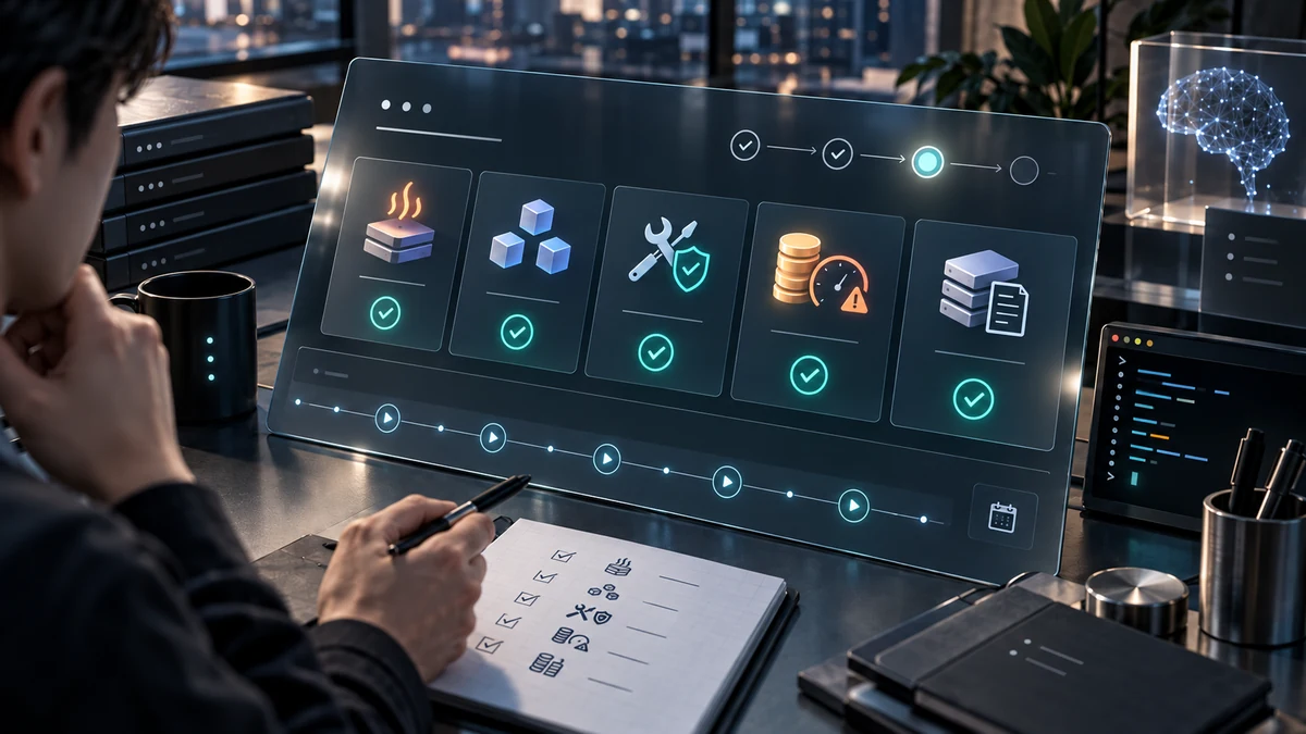 에이전트 실행 전 prewarm, stable tools, allowed tools, budget alert 항목을 체크하는 운영 체크리스트